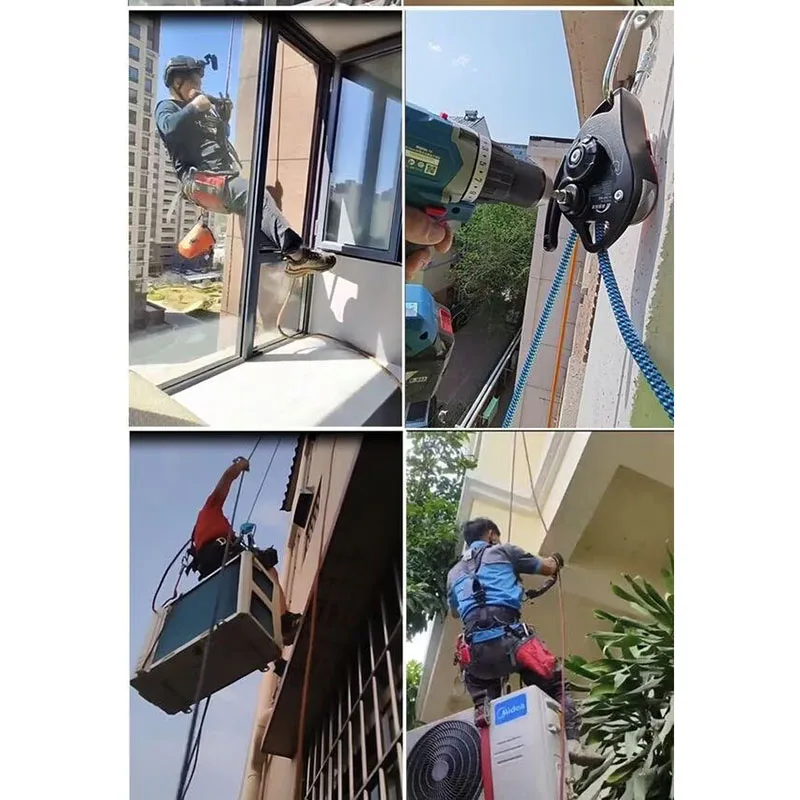 200KG20M load electric lifting high-altitude rope climbing wall anti fall device lifting tool Rope climbing machine