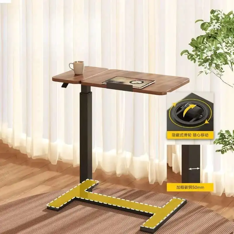 Portable Folding Laptop Desk Mini Foldable Folding Table with Lap Desk Reading Holder Height Adjustment Table Furniture 침대 테이블