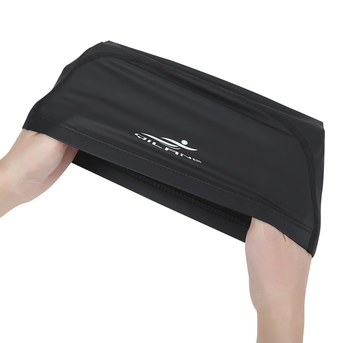 シリコーン水泳キャップ水泳キャップ大人のシリコーン防水 PU ユニセックスソリッドカラープールダイビングキャップロングヘア