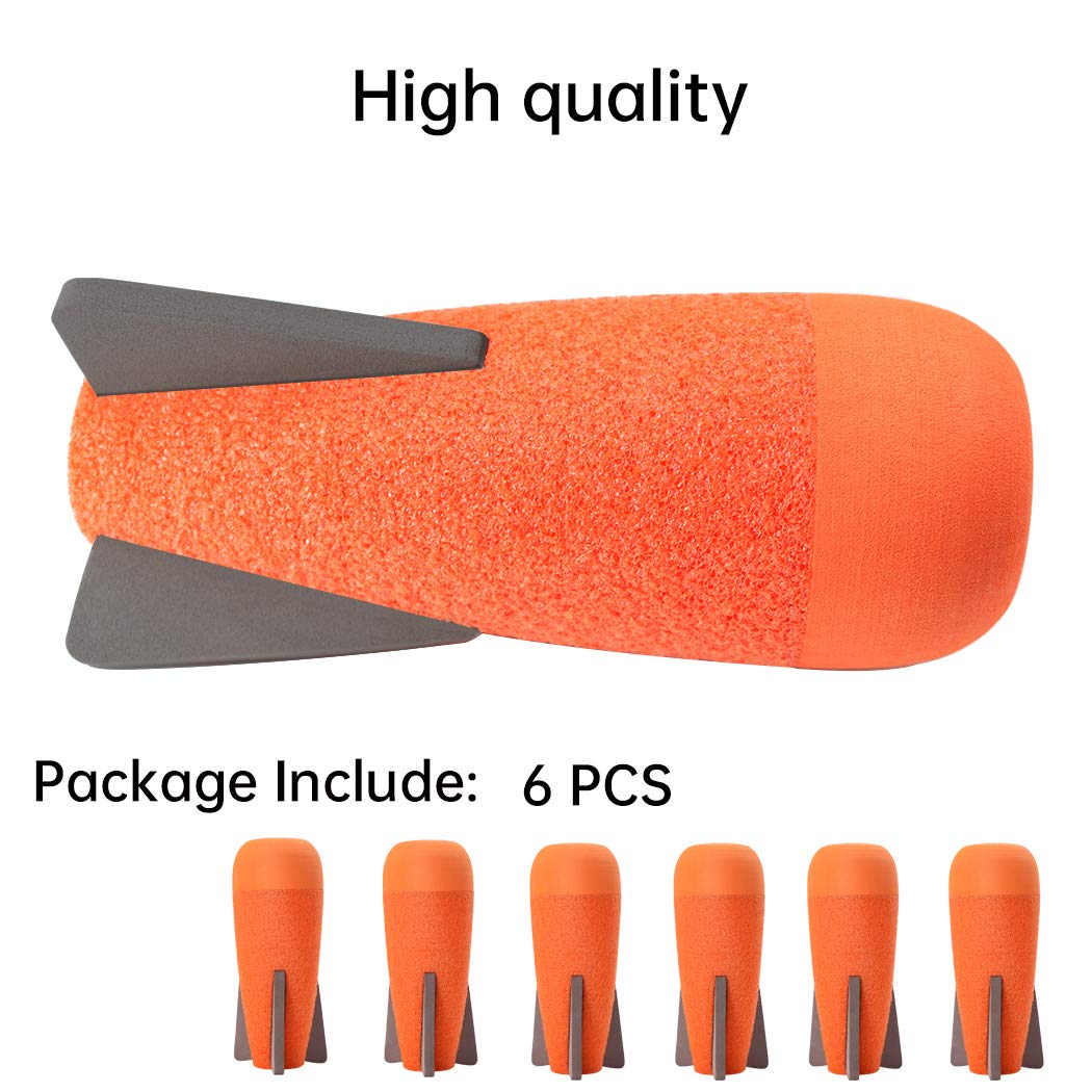 Foam Mega-Missile Refill Pack Toy Accessories Compatible For Nerf Rocket N-Strike Elite Series Missile Blaster Missile Launcher