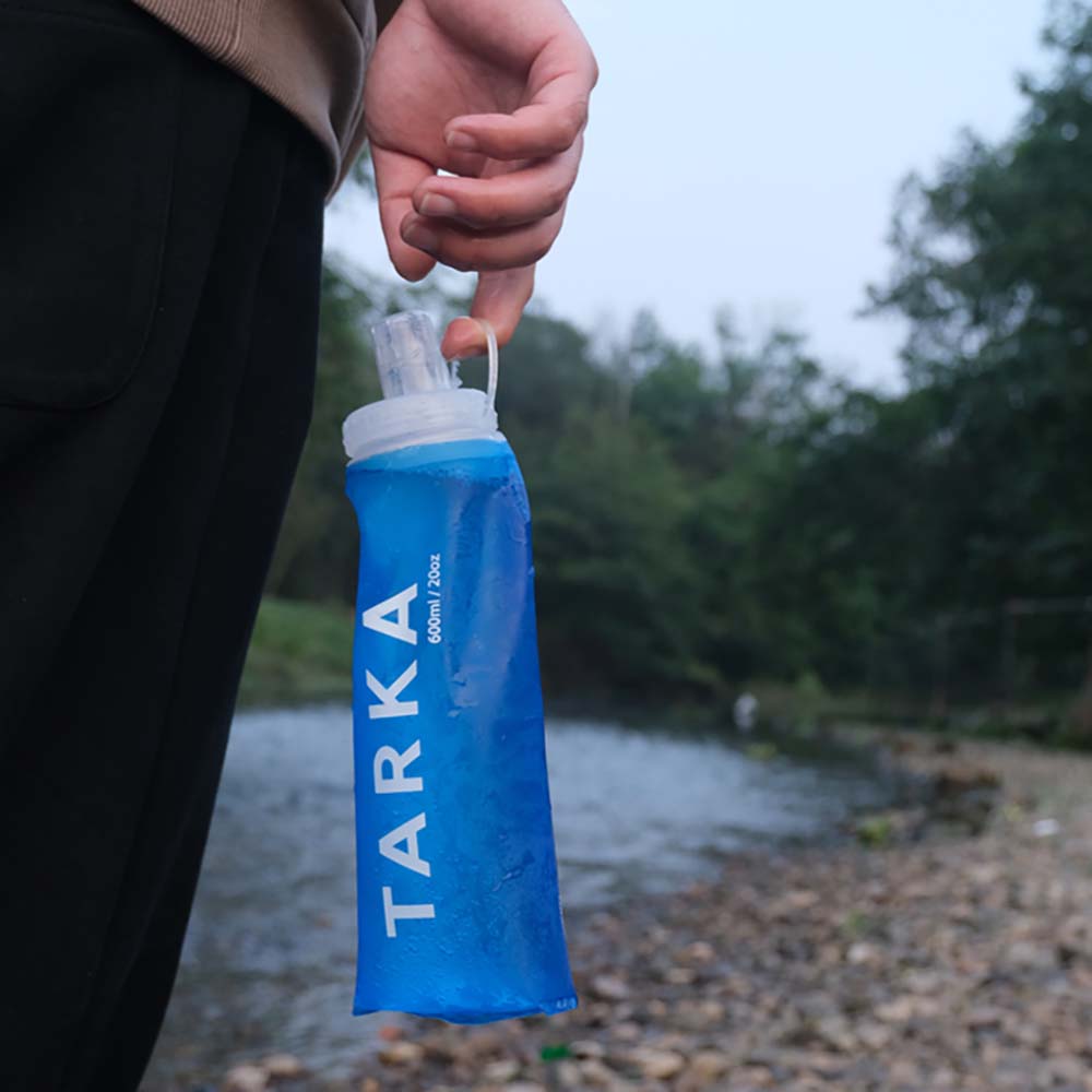 TARKA-Bouteille d'eau de camping repliable en gel de pton, bouilloire de course, fournitures de randonnée, de voyage, questionbouteille d'eau
