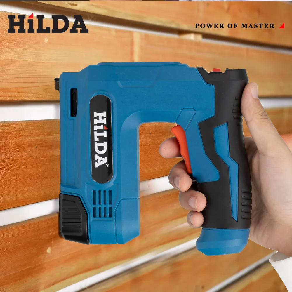 HILDA USBElectric 2-in-1 Air Nail Gun Furniture Pneumatic Gun Wood Frame Stapler Pneumatic Tool Power Tools with 2000pcs Staples