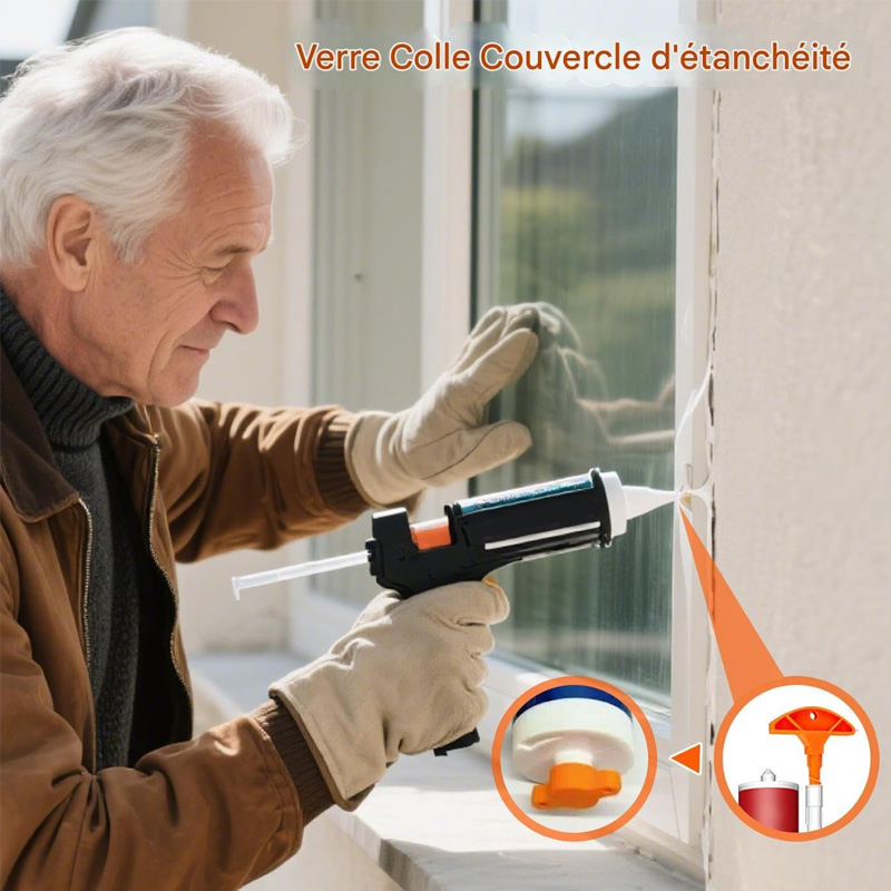 Caulking Nozzle Cover - Sealant Saver Plug, Clog Remover Applicator Cleaner, Foam Adhesive Bottle Mouth Protector Maintenance