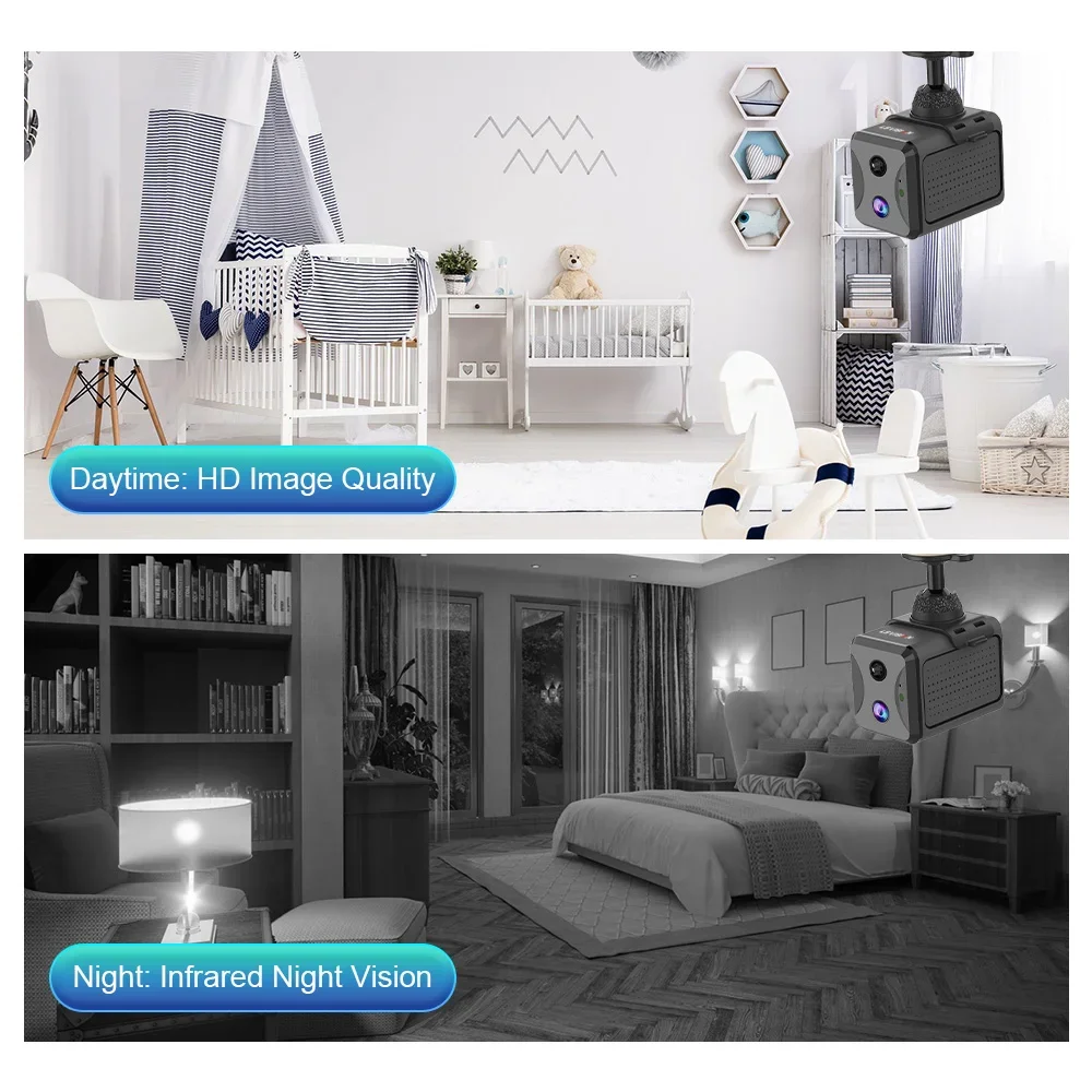 LS VISION 5MP 4G Sim Mini Camera Wifi 3800mAh Battery CCTV Security Camera Intercom PIR Detection Surveillance IP Camera Ubox