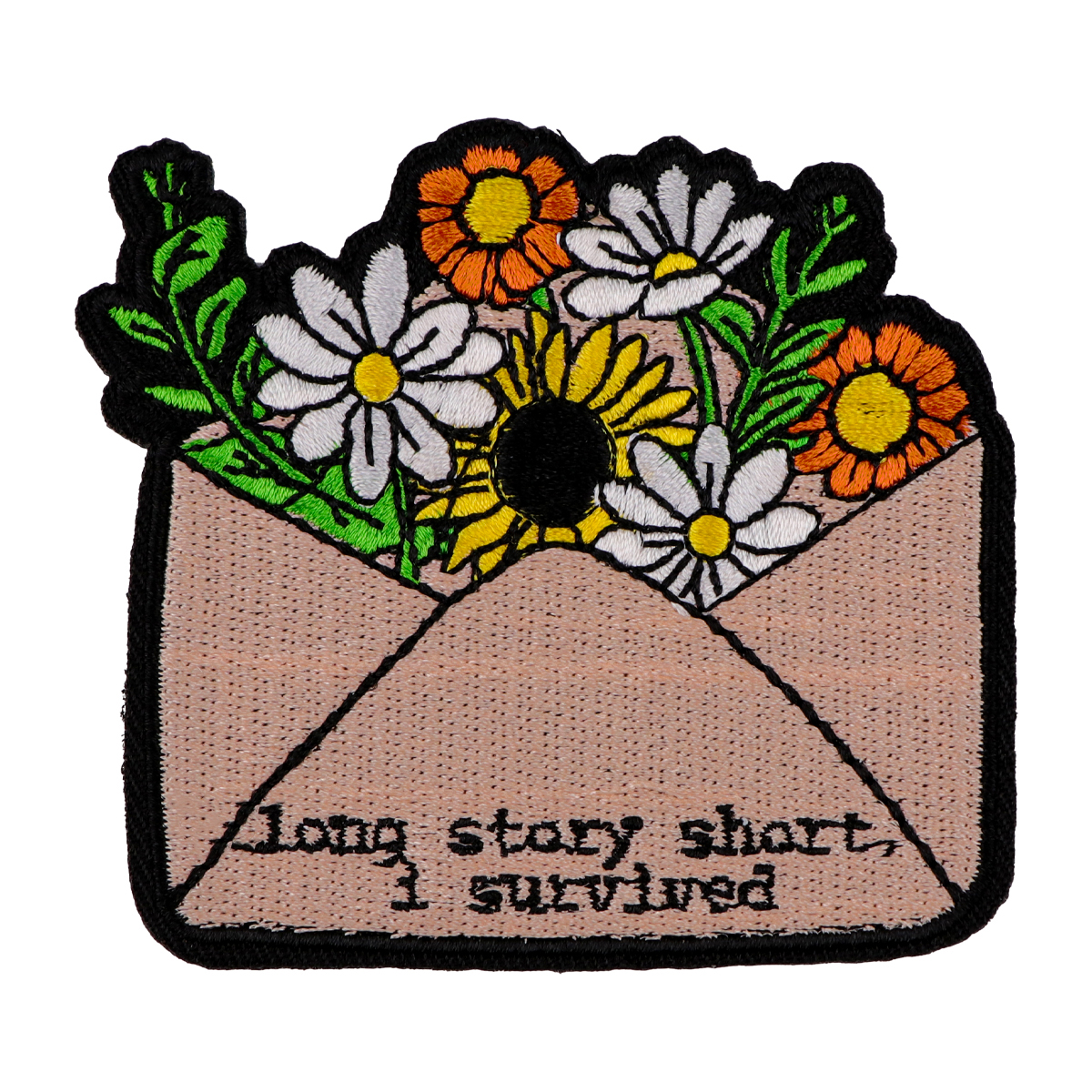 Lange Geschichte kurze Patches auf Kleidung Sänger bestickte Patches Blumen nähen Abzeichen Eisen auf Patch DIY Kleidung Zubehör