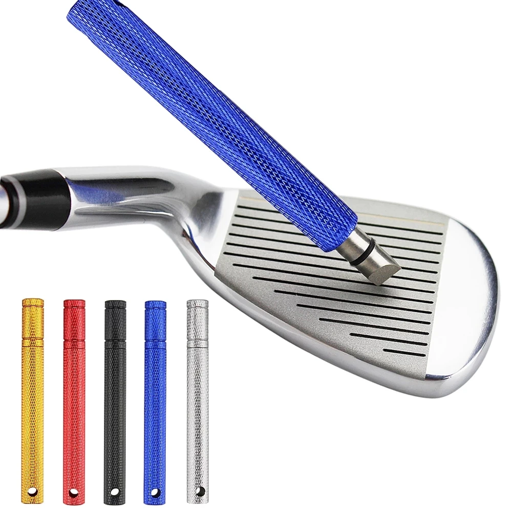 กอล์ฟคลับร่อง Sharpening เครื่องมือ 5 สี Golf Groove Sharpener Wedge Club U V ประเภท Square Regroover ใบมีดทําความสะอาดเครื่องมือ