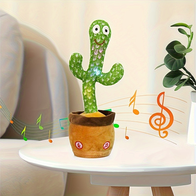 Pratend cactusspeelgoed Dansende cactus Babyspeelgoed met verlichting Zingen Heffen Cactus Babyspeelgoed Herhaal wat je zegt Cactusrecord