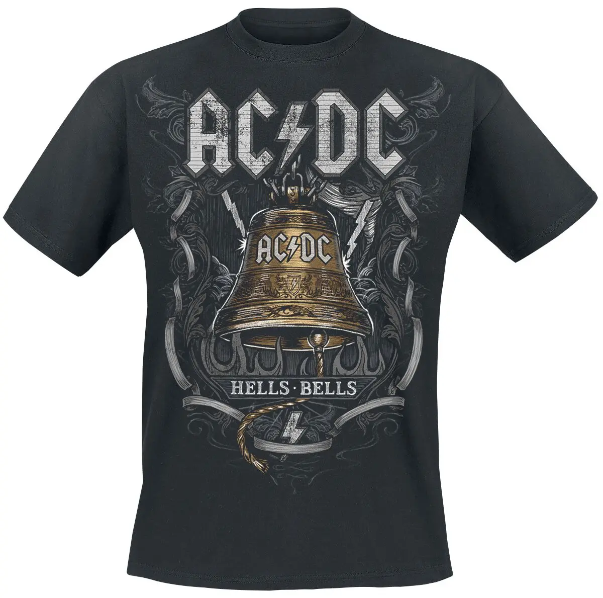 Hell Bells _ AC_DC Camiseta verão marca de luxo algodão masculino e feminino camiseta manga curta banda