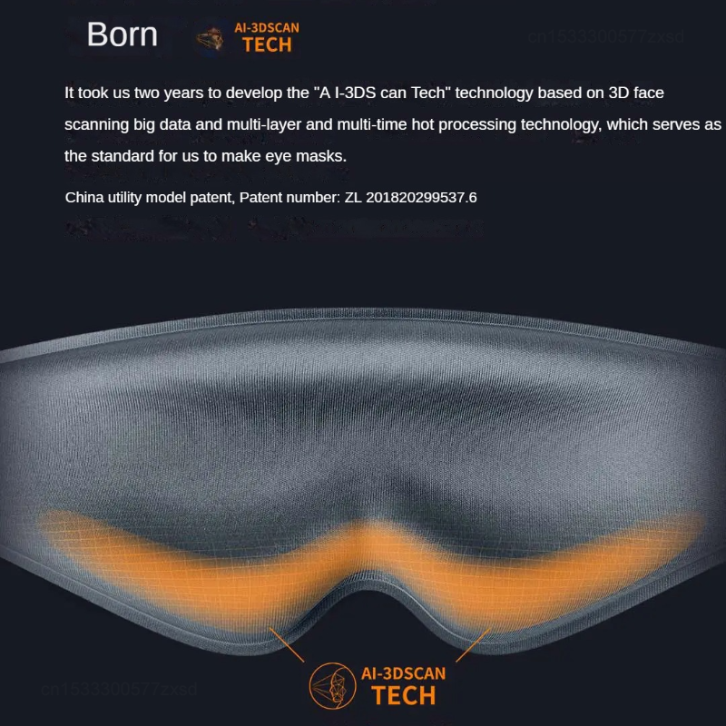Xiaomi Dreamlight 2S Generazione Maschera per gli occhi rilassante con ombreggiatura completa Maschera per dormire Blocco luce per maschera per gli occhi per aiuti per dormire Portatile