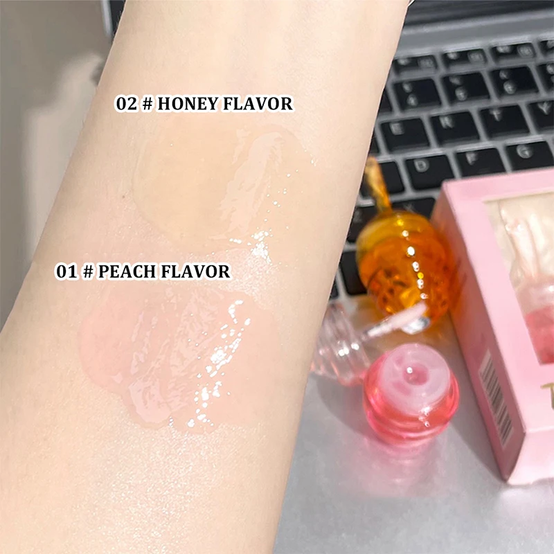 Caja de juego de aceite labial Honeypot, lápiz labial hidratante con capa de niebla, combina con todo, brillo de labios hidratante, paridad
