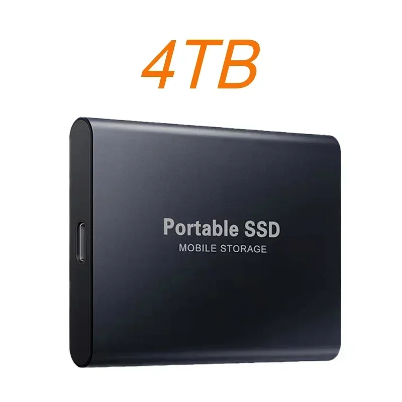 High-speed External Hard Drive 1TB 2TB 4TB Portable SSD Type-C Interface USB3.1 Hard Disk Solid State Drive for Laptop Mac