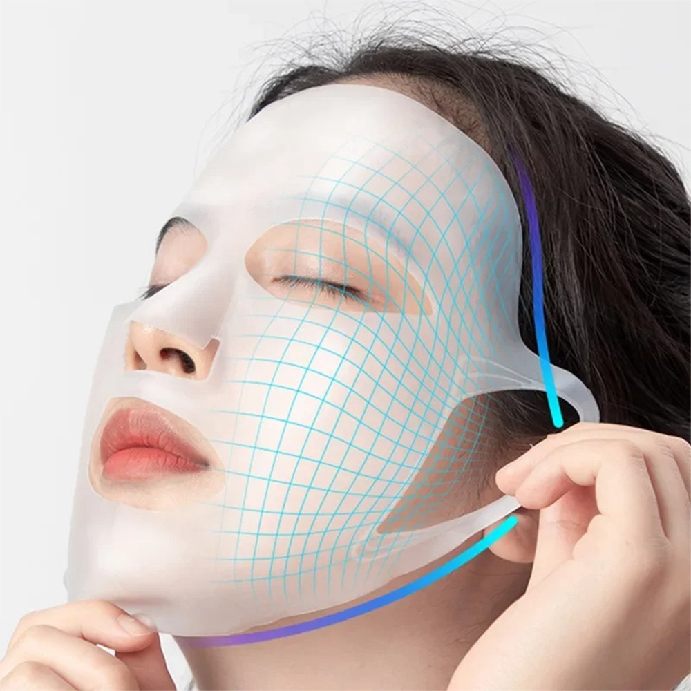 3D Siliconen Gezichtsmasker Vrouwen Huidverzorging Hydraterende Lifting Verstevigende Anti Rimpel Herbruikbare Gel Vel Masker Gezichtsverzorging Tool
