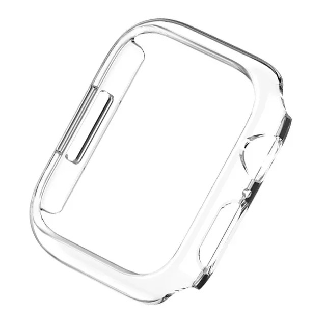 Funda para Apple Watch Case 45mm 41mm 44mm 40mm 42mm 38mm 46 49 mm Accesorios Protector de PC parachoques iWatch Series 8 7 SE 6 5 4 3 9
