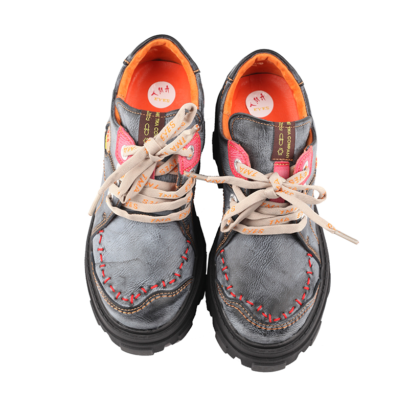 TMA EYES Solid Leather Shoes for Women, Light Sole, High Heels, Versatile, Height Increasing, Brand