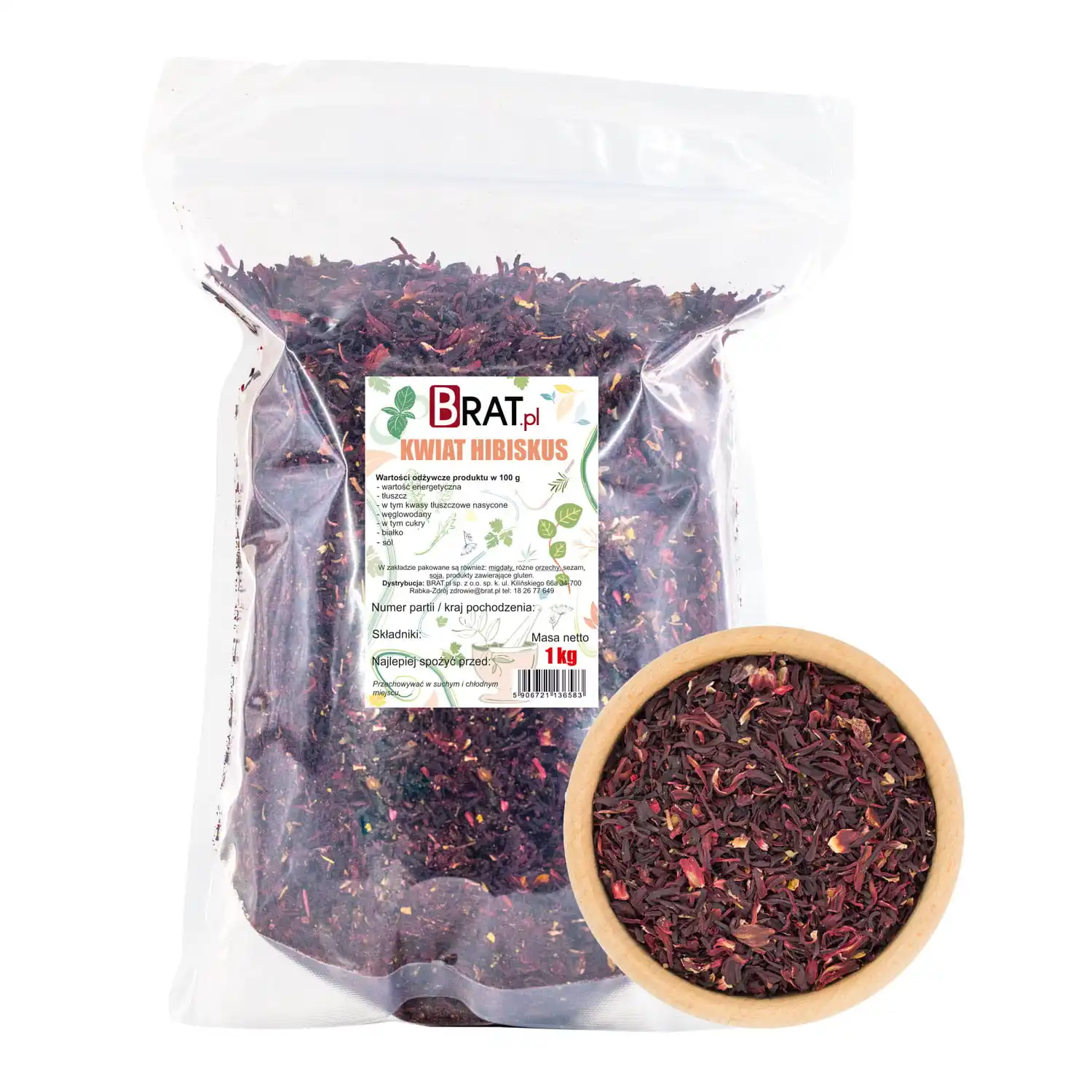 Hibiskus kwiat 1kg