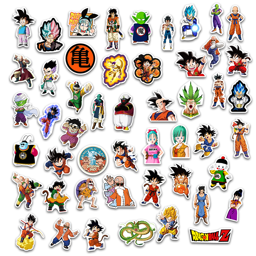 50/100 шт., Детские стикеры в стиле аниме «Драконий жемчуг»