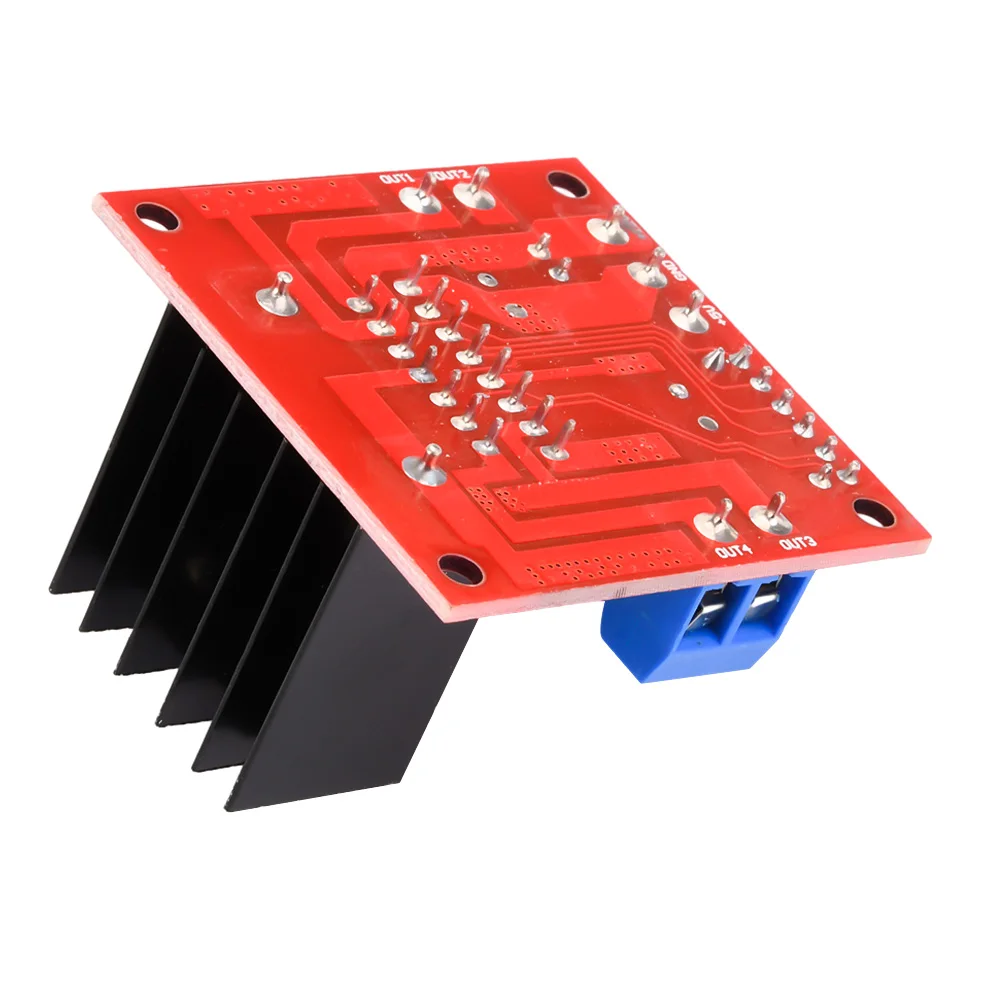 L298N Dual H Bridge DC Motor Stepper papan pengontrol Drive daya tinggi L298 MODUL UNTUK Arduino Motor Stepper Robot mobil pintar