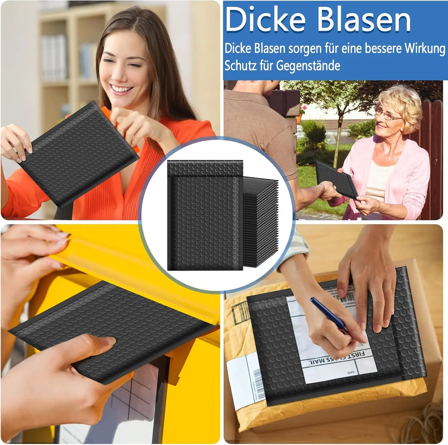 100 Stuks Bubble Mailer Envelop Mailing Verzending Verpakking Kleine Zakelijke Benodigdheden Self Seal Bubble Waterdichte Express Envelop