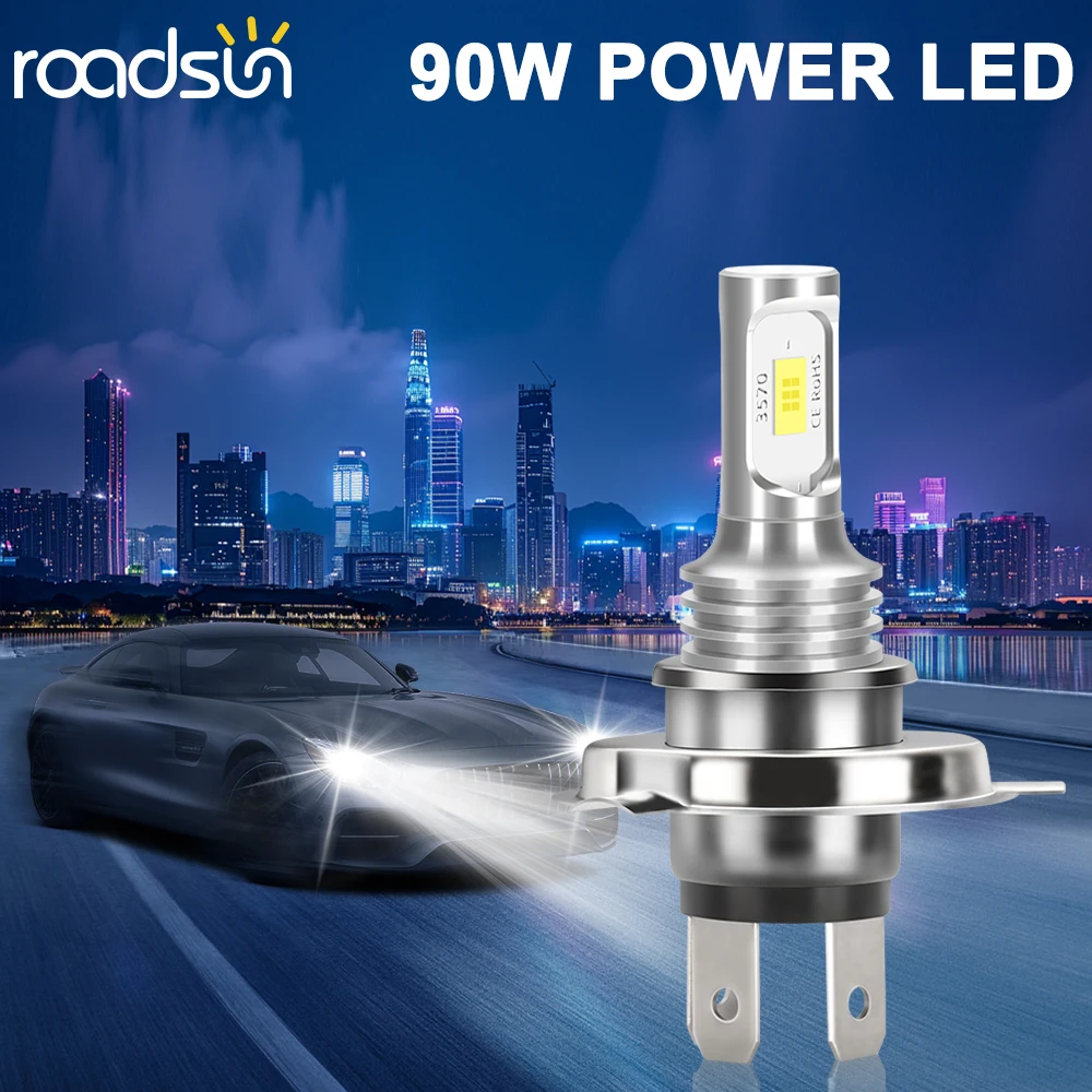 9005 HB3 9006 HB4 H11 H3 H4 H7 5202 880 881 6000K Branco Super Brilhante Farol Nevoeiro Lâmpadas CSP-Chips Alto/Baixo Feixe Plug & Play