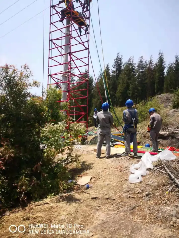 Fiberglass Electric Non Conductive Scaffolding Platforms 6.5ft To 49ft