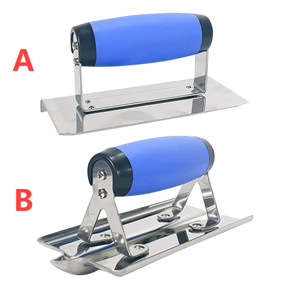 Concrete Hand Edger Groover Stainless Steel Concrete Tool Plaster Stucco Cement Finishing Tool Masonry Construction Tool