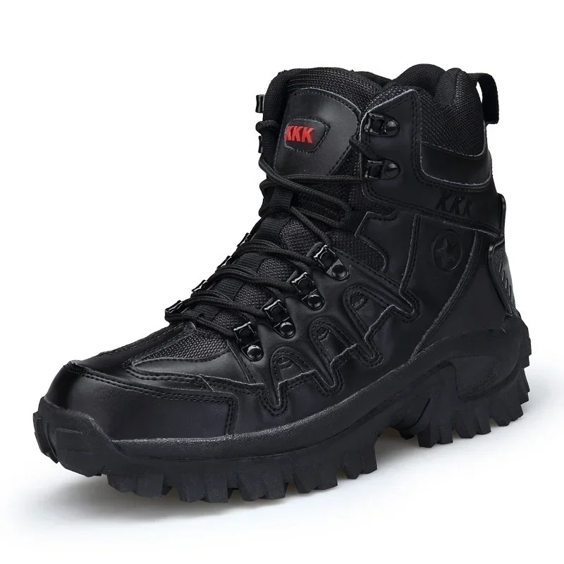 ผู้ชายทหาร BOOT COMBAT Mens ข้อเท้า BOOT ยุทธวิธีขนาดใหญ่ 39-46 Army BOOT ชายรองเท้าทํางานรองเท้ารถจักรยานยนต์รองเท้า