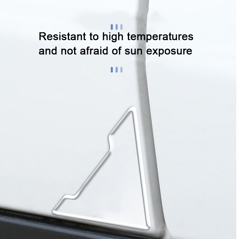 4 szt. Uniwersalne nakładki ochronne na narożniki drzwi samochodowych, przezroczyste silikonowe naklejki antykolizyjne, ochrona przed zarysowaniami, osłony na drzwi