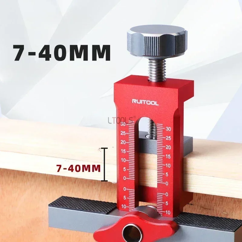 Wardrobe Cabinet Door Panel and Rebounder Punched Mounting Jig Woodworking 10mm Doweling Drilling Guide Locator Installing Clip
