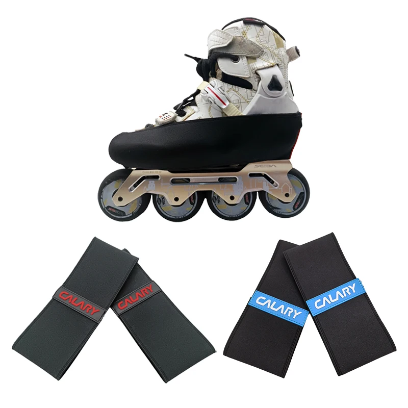 1Pairs Anti-kras Rolschaats Covers Bovenste Beschermers Dikker Dubbellaags Elastische Pro Inline Skate Boot Cover