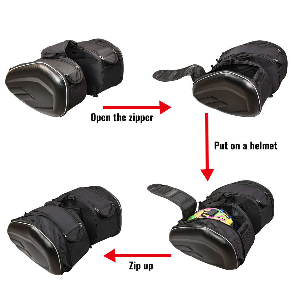 Pair Moto Saddle Bags Side Storage Luggage Helmet Bag Fork Tool Pouch For Aprilia Motor Universal Motorcycles