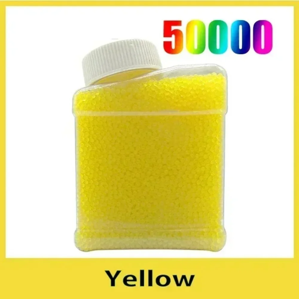 100000 Pcs gel bola armas em forma de pérola cristal solo contas de água lama decoração do casamento crescente bolas de água recarga blaster bala diy