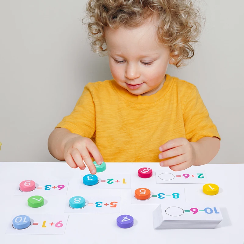 Kinder Montessori Mathe Spielzeug Arithmetik Karte Passende Spiele Addition Subtraktion Paroch Frühe Pädagogische Zählen Spielzeug für Kind