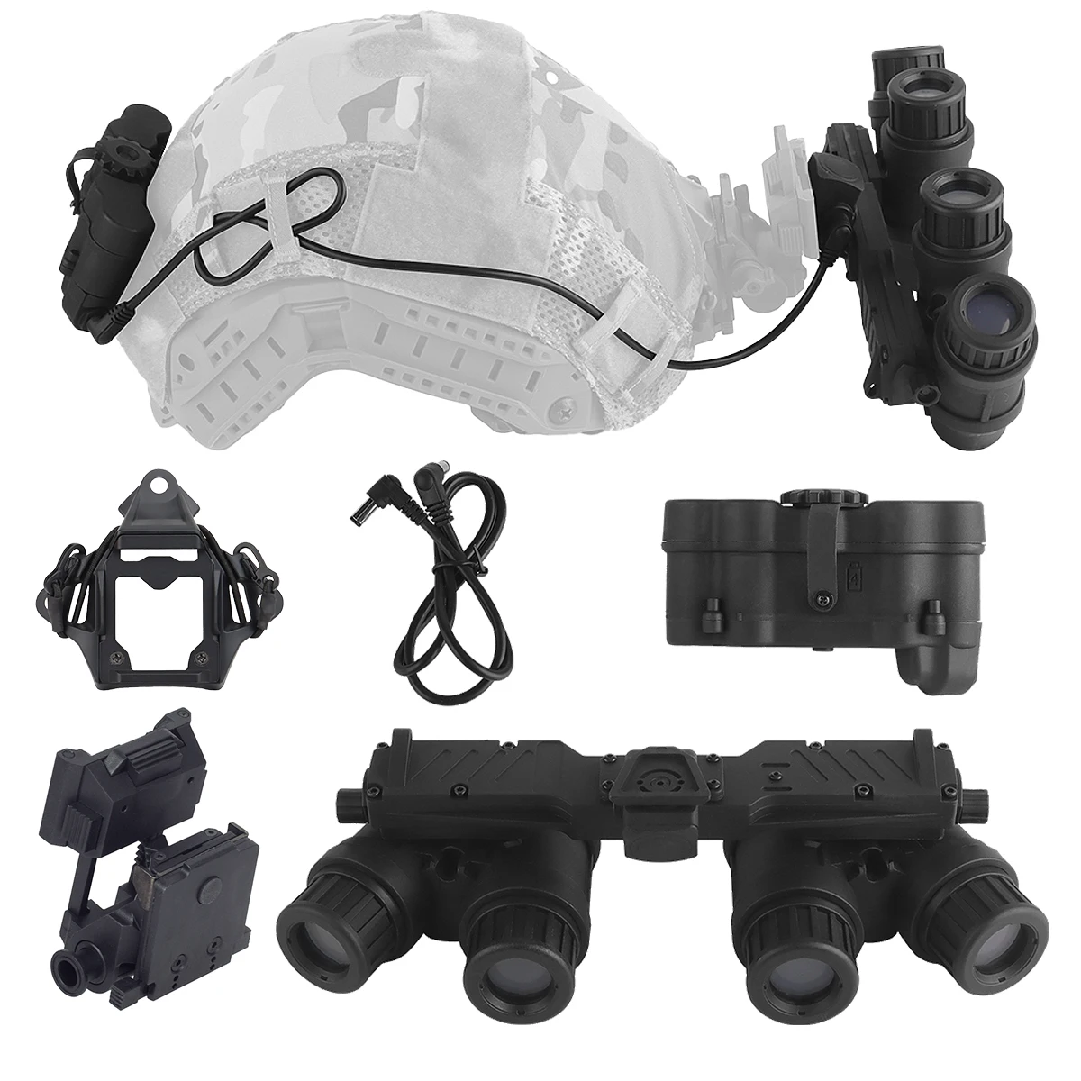Gafas de visión nocturna tácticas GPNVG 18, modelo DUMMY, soporte NVG, accesorios para casco Airsoft Nylon L4G24, adaptador de montaje para casco rápido