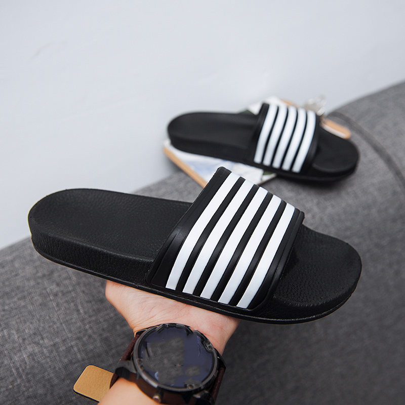 Plus size homens chinelos de casa interior masculino macio e confortável chinelo de banho eva plana plataforma grossa sandálias de praia ao ar livre verão