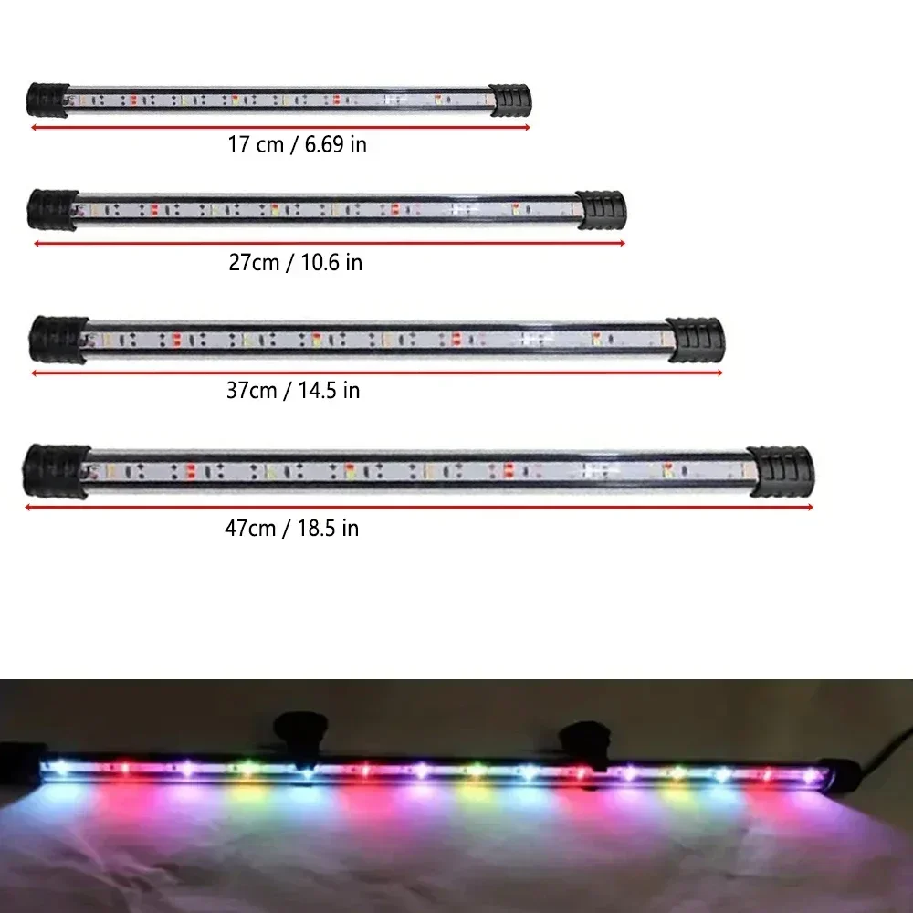 Multi-color 17-47cm Aquarium LED Lighting Submersible Mood Lamp USB Waterproof Fish Tank Decorative Plant Grow Light Accessories