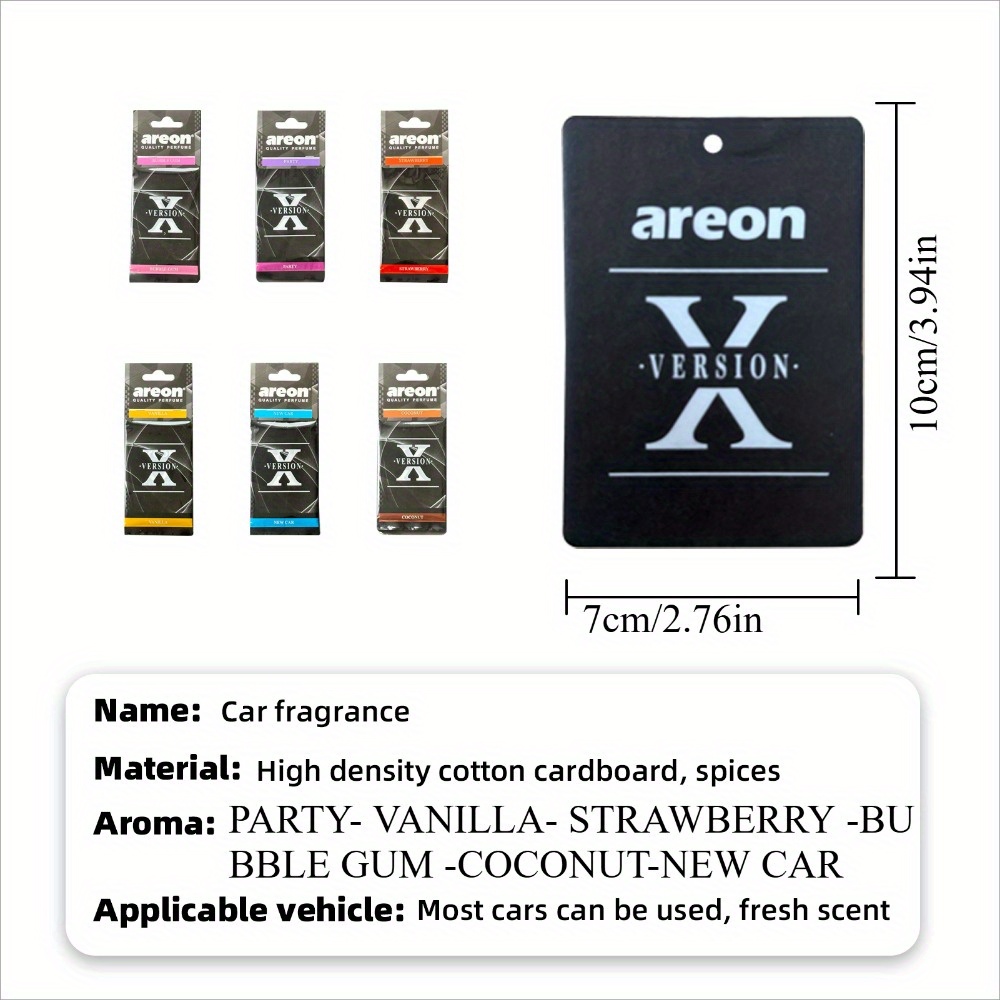 Nuestros ambientadores para automóviles [Shape X] de alta calidad, que se pueden utilizar como decoraciones para espejos retrovisores de automóviles, están disponibles en juegos.