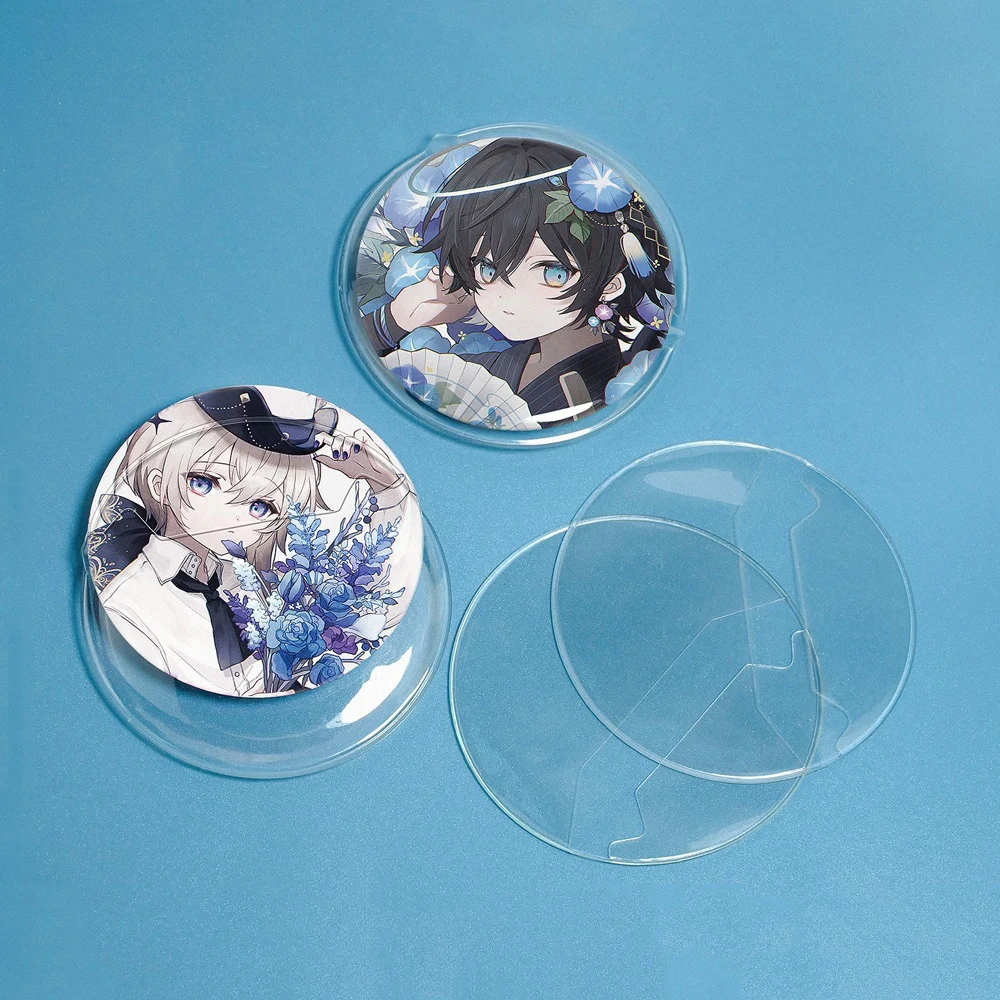 5 ชิ้น Ita กระเป๋า Pin กรณี Badge Protector โปร่งใสสําหรับอะนิเมะ Badge Pins ตกแต่งการ์ตูนญี่ปุ่น Ita กระเป๋าอุปกรณ์เสริม