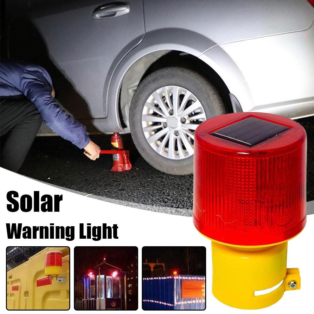 Strobe Signal Warning Solar Light Flashing Lights For Fence Construction Ceiling Security Alarm Flashing Lamp