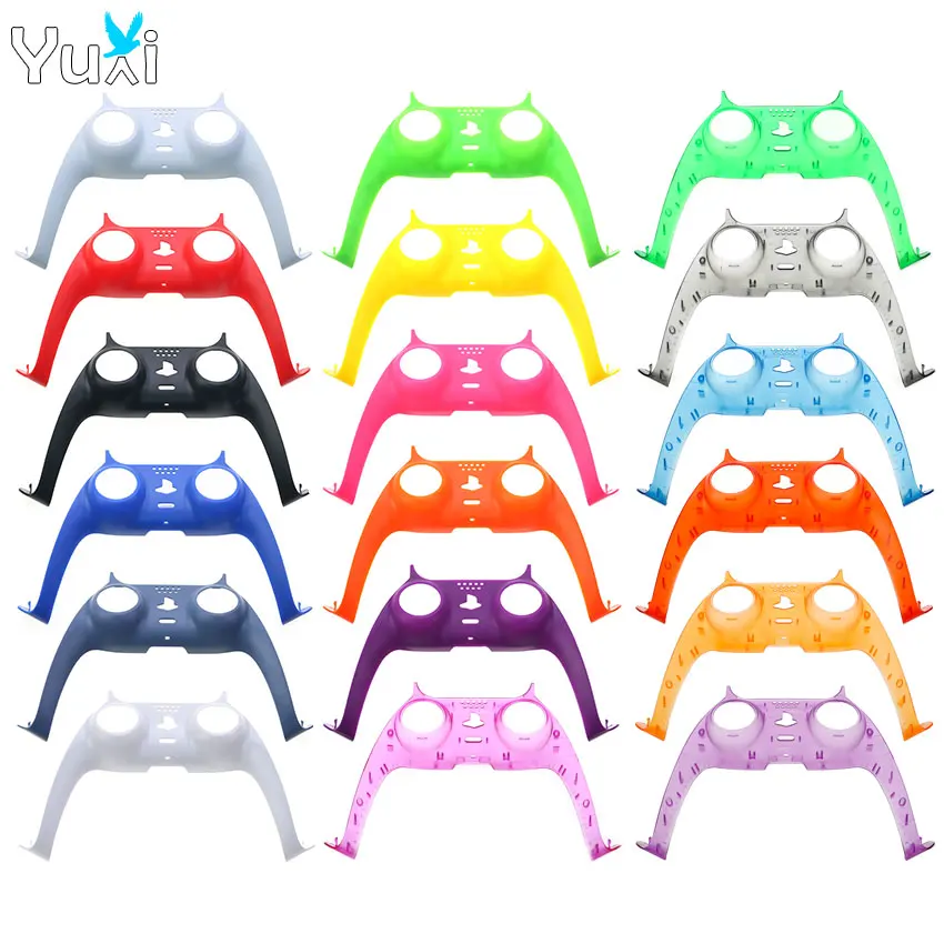 Tira decorativa con mango de Joystick de controlador colorido YuXi para PS5, tira decorativa para Gamepad, cubierta de caja embellecedora de plástico