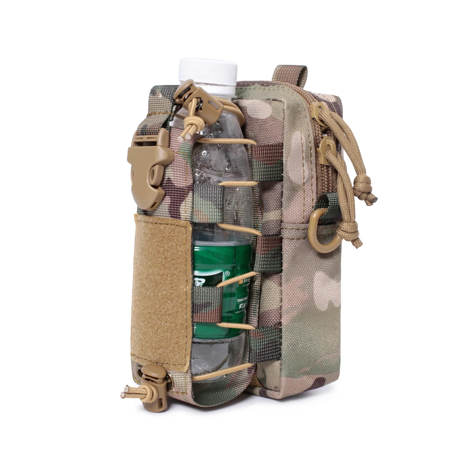 Molle EDC 주머니 물병 캔틴 주전자 캐리어 야외 스포츠 전화 홀더 캠핑 하이킹 주최자 허리 팩 가방