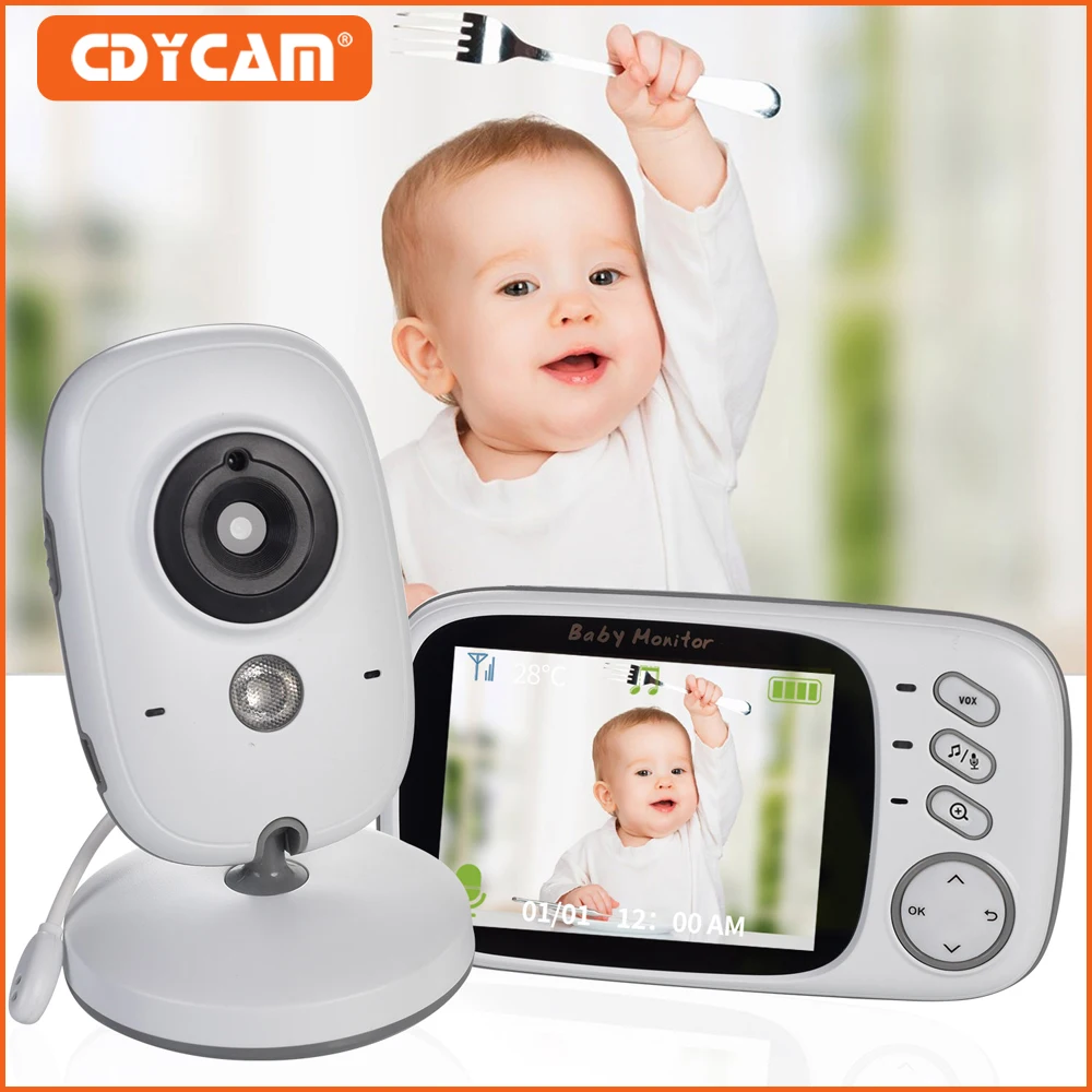 3,2 Zoll LCD Wireless Farbvideo Babyphone VB603 Nachtsicht Nanny Monitor Schlaflieder Überwachung Sicherheit Babykamera