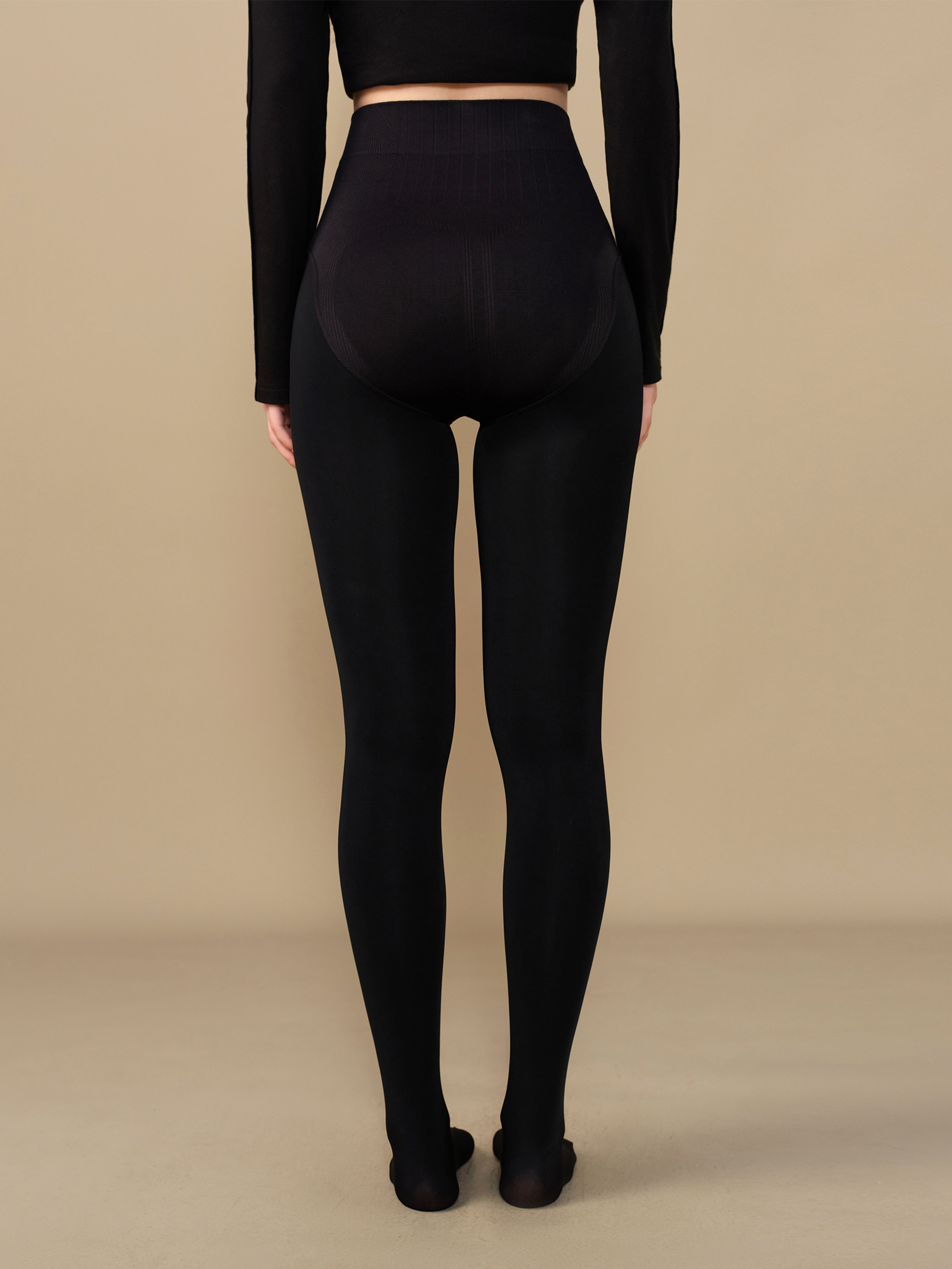 Dushu-女性用スリムレギンス、冬用パンツ、黒、肌の色、モノクロ、女性、スリム、冬、ポリエステル84.2、スパンデックス14.7% 、24ds84294