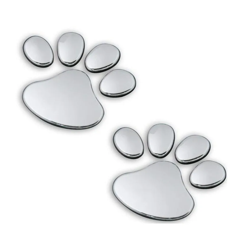 ตกแต่งรถยนต์บุคลิกภาพความคิดสร้างสรรค์แฟชั่นพิมพ์สติกเกอร์รถน่ารัก Cat PAW Footprint