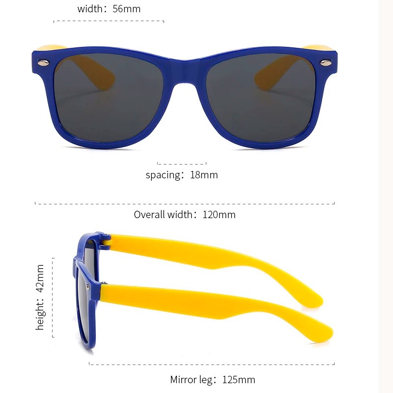 Óculos de sol com caixa de óculos, Óculos ao ar livre para meninos e meninas, Óculos de segurança e estojos AC Lens, presente para crianças