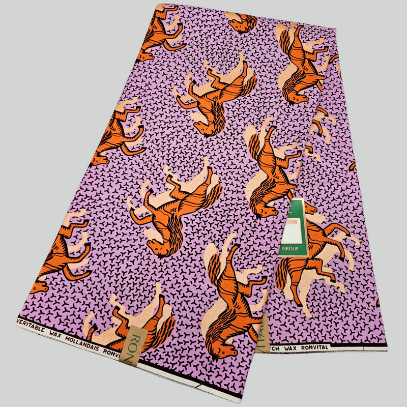 Tecido estampado de cera de algodão africano, tecido batik, impressão com pó de pérola, design popular clássico, 6 jardas por peça