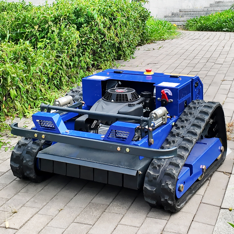 Maßgeschneiderte neue kleine ferngesteuerte Rasenmäher können mit Strom beginnt werden und die Farbe kann sein