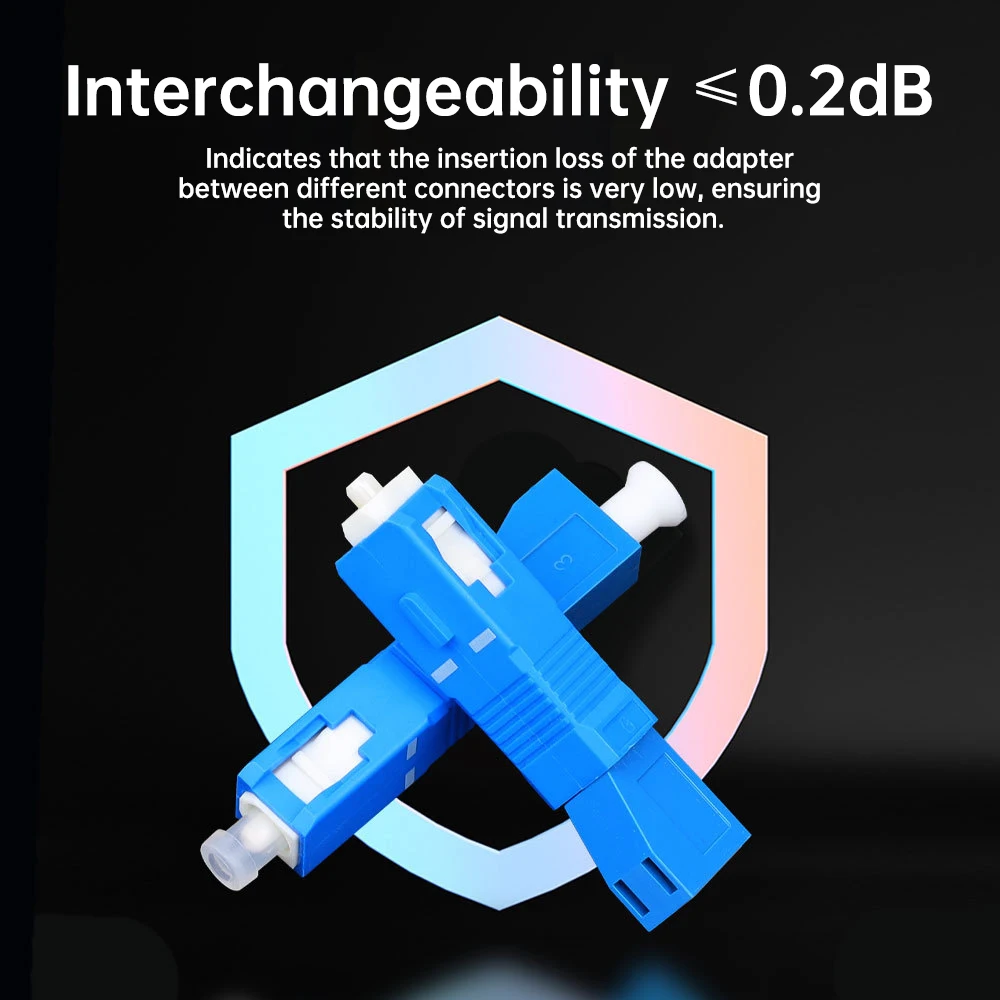 ZoeRax SC/UPC-Stecker auf LC/UPC-Buchse, Glasfaser-Stecker, FTTH-Singlemode-Adapter für Visual Fault Locator, optischer Leistungsmesser