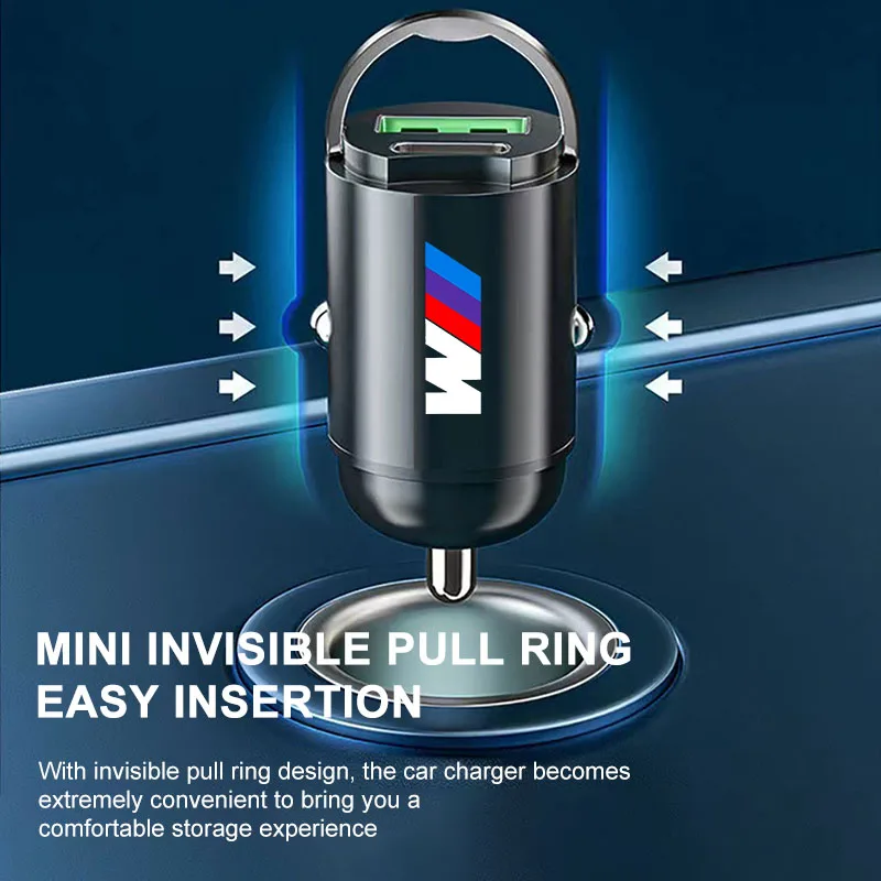 Micro Car Quick Charger Vehicle Cigarette Lighter Convert Plug Car Accessories For BMW X6 X1 X2 X3 X4 X5 X7 E46 E39 E90 E36 E60