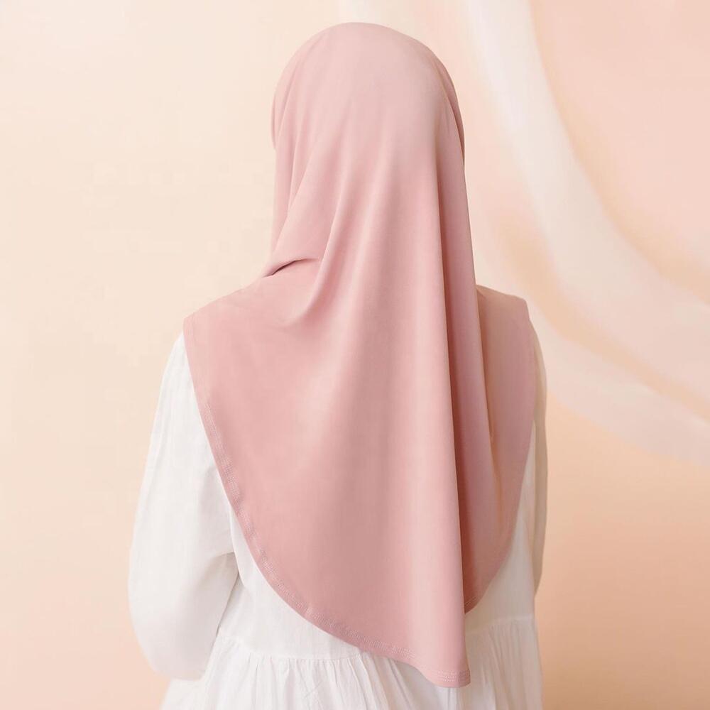 Ramadan primavera verão respirável ironless hijabs longo instantâneo hijab mulher pronto para usar com máscaras faciais pronto para usar hijabs