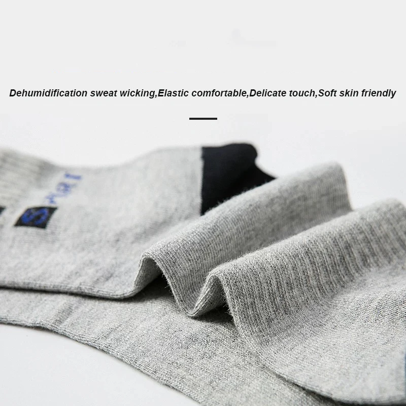 5 pares de calcetines de fibra de bambú para otoño e invierno para hombre, calcetines deportivos de algodón transpirables, calcetines de negocios desodorantes transpirables de talla grande 38-47